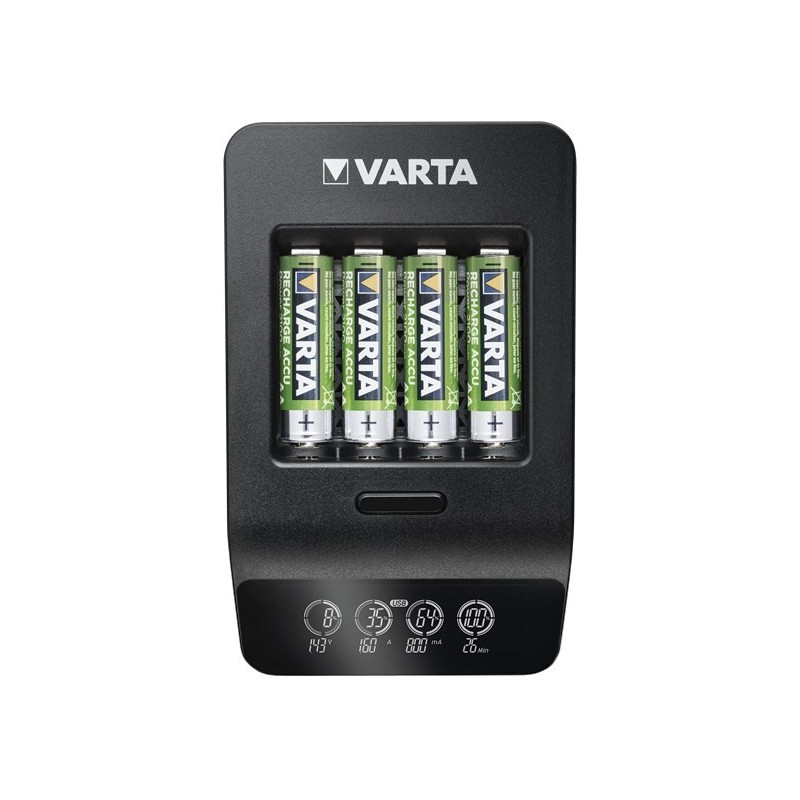Varta LCD SMART CHARGER+ Akumulator do domowego użytku Prąd przemienny Varta LCD SMART CHARGER+ Akumulator do domowego użytku Prąd przemienny