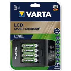 VARTA ŁADOWARKA LCD SMART CHARGER 57684 + 4X2100MAH