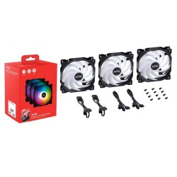 XPG VENTO 120 ARGB PWM Obudowa komputera Wentylator 12 cm Czarny 3 szt.