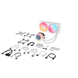 Corsair iCUE LINK TITAN 240 RX LCD Procesor Chłodnica cieczy all-in-one 12 cm Biały 1 szt.