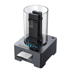 GRAUGEAR G-M2DK-CR-10G stacja dokująca do dysków twardych USB 3.2 Gen 2 (3.1 Gen 1) Type-C Szary