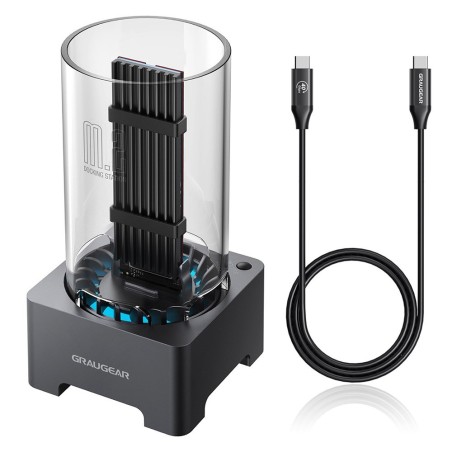 Stacja dokująca GRAUGEAR USB 4.0 f. M.2 PCIe Gen4x4 NVMe SSD