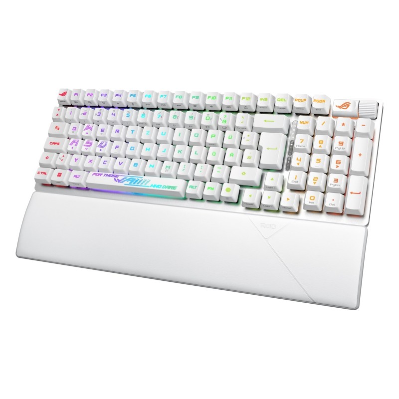 Klawiatura Asus ROG Strix Scope II 96 RX Wireless WHT Klawiatura Asus ROG Strix Scope II 96 RX Wireless WHT