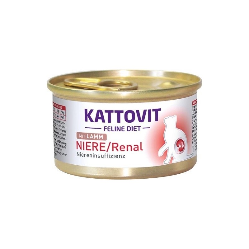 KATTOVIT NIERE/RENAL Feline Jagnięcina puszka 85g dla kota