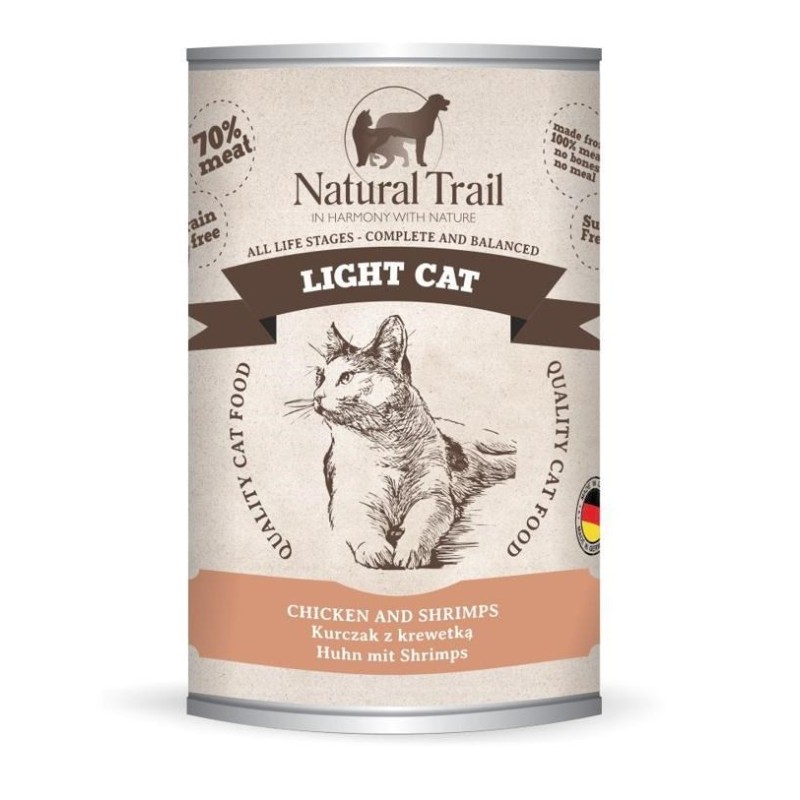 NATURAL TRAIL Cat Light Chicken, Shrimps 400g