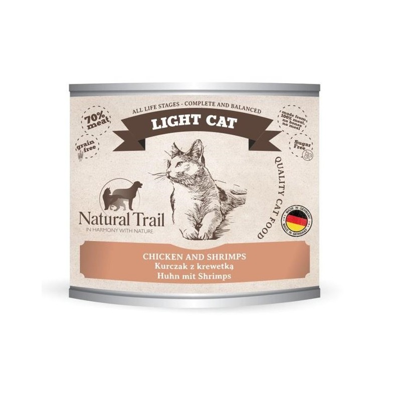 NATURAL TRAIL Cat Light Chicken, Shrimps 200g