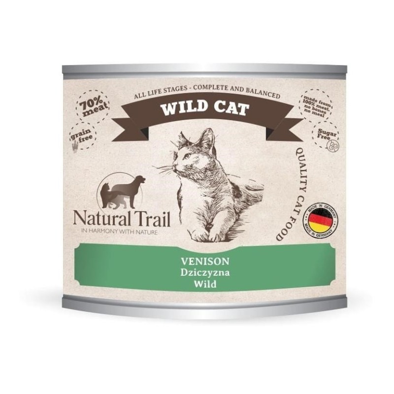 NATURAL TRAIL Cat Wild Venision puszka 200g