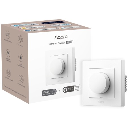 Ściemniacz światła Aqara Dimmer Switch H2 EU Biały z pokrętłem KD-R01D