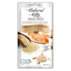 Natural Kitty Sos Superfood KURCZAK KOMOSA RYŻOWA 4x12g