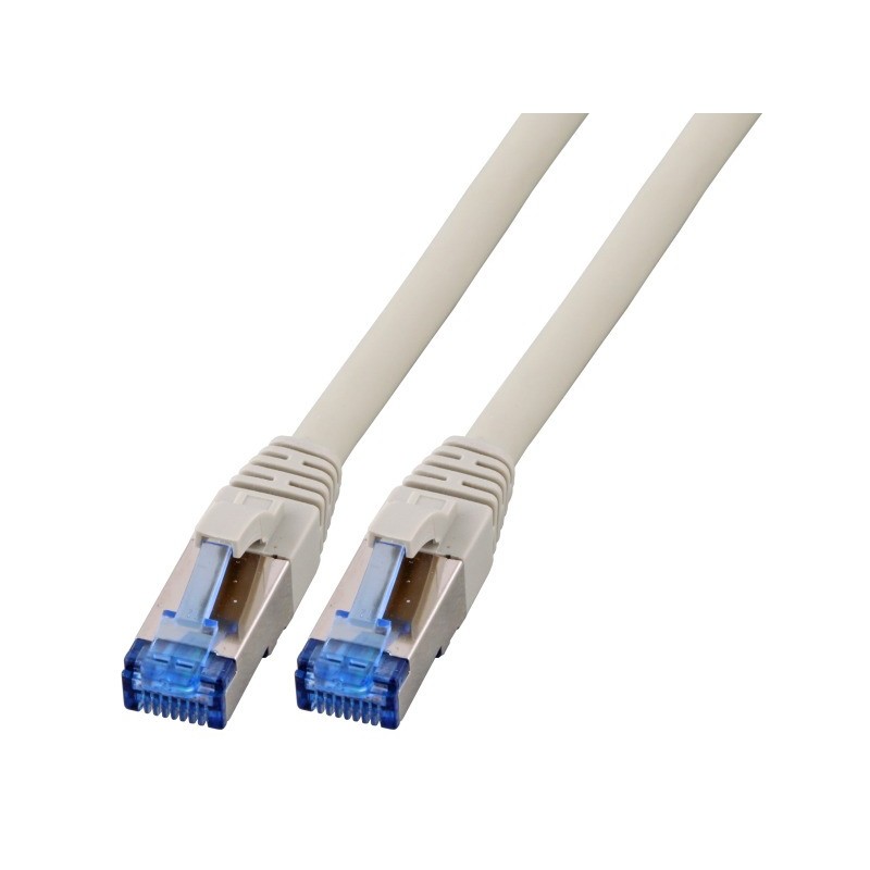 Patchcord SFTP 20m Cat6a Superflex szary na kablu Cat7
