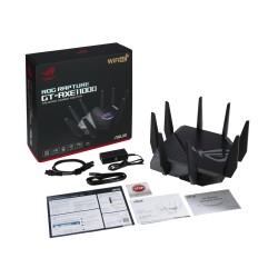 ASUS GT-AXE11000 router bezprzewodowy Gigabit Ethernet Trójpasmowy (2,4 GHz / 5 GHz / 6 GHz) Czarny