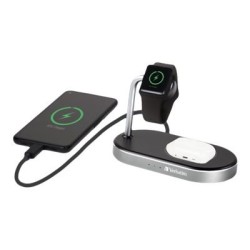 Verbatim WCS-02 Uniwersalne Czarny USB Bezprzewodowe ładowanie Szybkie ładowanie Wewnętrzna