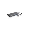 ICY BOX IB-DK4050-CPD Przewodowa USB 3.2 Gen 1 (3.1 Gen 1) Type-C Antracyt