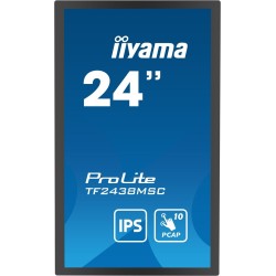 iiyama 23,8-calowy, 10-punktowy monitor dotykowy PCAP Open Frame z technologią panelu IPS, szklaną konstrukcją od krawędzi do