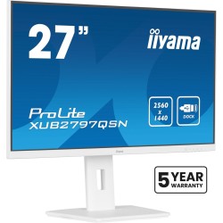 Monitor LED iiyama ProLite XUB2797QSN-W2 - 27 cali - Płaski ekran - 68,6 cm