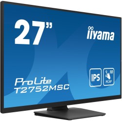 iiyama ProLite T2752MSC-B1 monitor komputerowy 68,6 cm (27") 1920 x 1080 px Full HD LED Ekran dotykowy Czarny