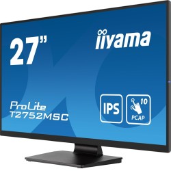 iiyama ProLite T2752MSC-B1 monitor komputerowy 68,6 cm (27") 1920 x 1080 px Full HD LED Ekran dotykowy Czarny