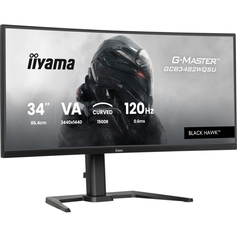 Monitor IIYAMA 86,4 cm (34") GCB3482WQSU-B1 21:9 2xHDMi+DP+USB-C Curv Monitor IIYAMA 86,4 cm (34") GCB3482WQSU-B1 21:9 2xHDMi+DP+USB-C Curv