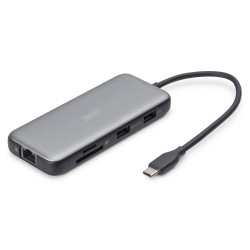 Digitus Stacja dokująca USB-C, 8-portowa