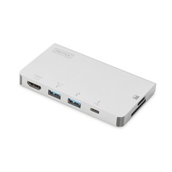 Digitus Wieloportowa podróżna stacja dokująca USB Type-C™, 6 portów