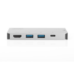 Digitus Wieloportowa podróżna stacja dokująca USB Type-C™, 6 portów