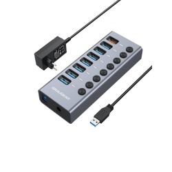 GRAUGEAR G-HUB71-A huby i koncentratory USB 3.2 Gen 1 (3.1 Gen 1) Type-A 5000 Mbit/s