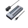 GRAUGEAR G-HUB71-A huby i koncentratory USB 3.2 Gen 1 (3.1 Gen 1) Type-A 5000 Mbit/s