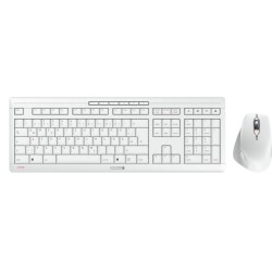 CHERRY JD-8550DE-0 klawiatura Dołączona myszka Dom/Biuro RF Wireless QWERTZ Niemiecki Biały