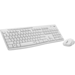 Logitech MK295 Silent Wireless Combo klawiatura Dołączona myszka Biuro USB QWERTZ Niemiecki Biały