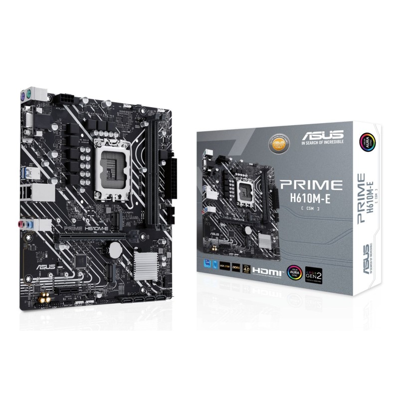 ASUS PRIME H610M-E-CSM Intel H610 LGA 1700 micro ATX ASUS PRIME H610M-E-CSM Intel H610 LGA 1700 micro ATX