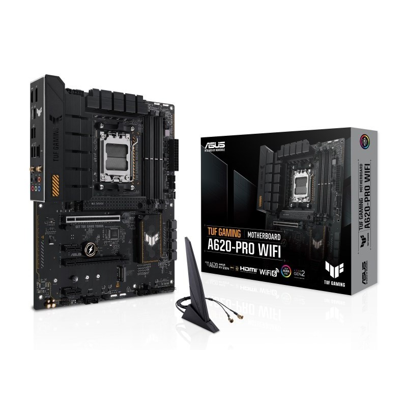 ASUS TUF GAMING A620-PRO WIFI AMD A620 Gniazdo AM5 ATX ASUS TUF GAMING A620-PRO WIFI AMD A620 Gniazdo AM5 ATX