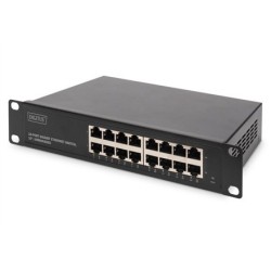 Digitus 16-portowy przełącznik gigabitowy, 10 cali, niezarządzalny