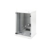 Szafa sieciowa wisząca 10" 9U rack 312x300, drzwi szyba, szary, niedzielona, złożona, 30kg