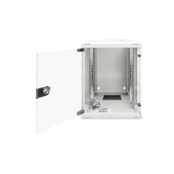 Szafa sieciowa wisząca 10" 9U rack 312x300, drzwi szyba, szary, niedzielona, złożona, 30kg