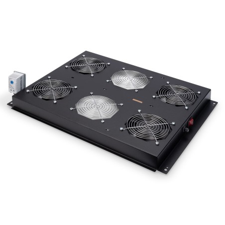 Digitus Panel wentylacyjny 19'' dla szaf serwerowych serii Unique, 4 x wentylator, termostat, czarny