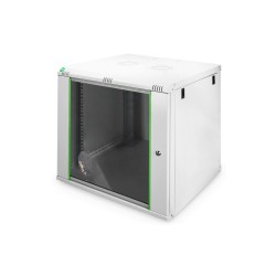 Digitus Szafa sieciowa wisząca DYNAmic 19" 12U rack 600x600, drzwi szyba, szary, niedzielona, złożona, 60kg