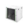 Digitus Szafa sieciowa wisząca DYNAmic 19" 12U rack 600x600, drzwi szyba, szary, niedzielona, złożona, 60kg