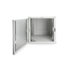 Digitus Szafa sieciowa wisząca DYNAmic 19" 12U rack 600x600, drzwi szyba, szary, niedzielona, złożona, 60kg