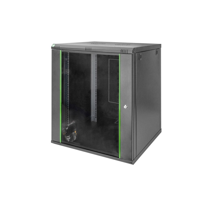 Szafa sieciowa wisząca DYNAmic 19" 16U rack 600x600, drzwi szyba, czarny, niedzielona, złożona, 60kg Szafa sieciowa wisząca DYNAmic 19" 16U rack 600x600, drzwi szyba, czarny, niedzielona, złożona, 60kg