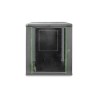 Szafa sieciowa wisząca DYNAmic 19" 16U rack 600x600, drzwi szyba, czarny, niedzielona, złożona, 60kg