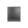 Szafa sieciowa wisząca DYNAmic 19" 16U rack 600x600, drzwi szyba, czarny, niedzielona, złożona, 60kg