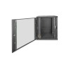 Szafa sieciowa wisząca DYNAmic 19" 16U rack 600x600, drzwi szyba, czarny, niedzielona, złożona, 60kg