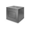Szafa sieciowa wisząca DYNAmic 19" 9U rack 600x600, drzwi szyba, czarny, niedzielona, złożona, 60kg