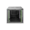 Szafa sieciowa wisząca DYNAmic 19" 9U rack 600x600, drzwi szyba, czarny, niedzielona, złożona, 60kg