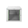 Szafa sieciowa wisząca DYNAmic 19" 9U rack 600x600, drzwi szyba, szary, niedzielona, złożona, 60kg