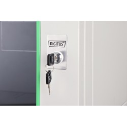 NWS Wandschrank 19" 7HE Digitus 416,15x600x450 mm, Farbe Grau (RAL 7035)
