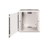 Szafa sieciowa wisząca Unique 19" 12U rack 600x600, drzwi szyba, szary, niedzielona, złożona, 100kg