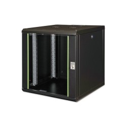 Digitus Szafa sieciowa wisząca Unique 19" 12U rack 600x600, drzwi szyba, czarny, niedzielona, złożona, 100kg