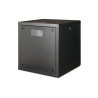 Digitus Szafa sieciowa wisząca Unique 19" 12U rack 600x600, drzwi szyba, czarny, niedzielona, złożona, 100kg