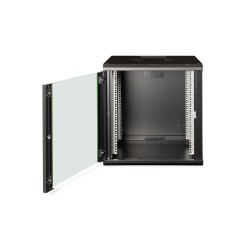 Digitus Szafa sieciowa wisząca Unique 19" 12U rack 600x600, drzwi szyba, czarny, niedzielona, złożona, 100kg